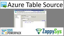 SSIS Azure Table Storage Connector - Bulk Read - Write data without Coding