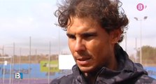 Rafael Nadal Practice & Interview in Manacor. 4 April 2016 (in Catalan)