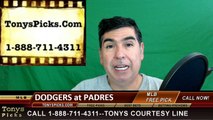 San Diego Padres vs. LA Dodgers Free Pick Prediction MLB Baseball Odds Preview 4-4-2016