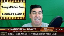 Atlanta Braves vs. Washington Nationals Free Pick Prediction MLB Baseball Odds Preview 4-4-2016
