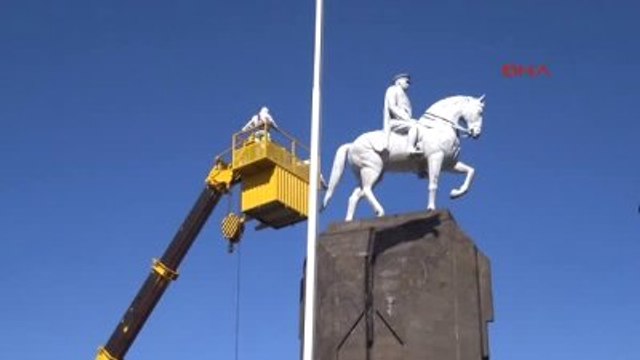 Kayseri - Atatürk Anıtı Bakıma Alındı