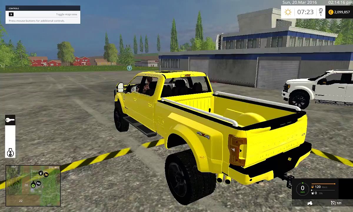 Farming simulator 2015 -  2017 FORD F450 dually-mod spotlight (60)