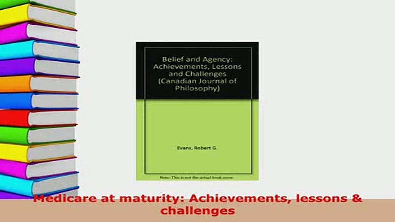 PDF  Medicare at maturity Achievements lessons  challenges  EBook