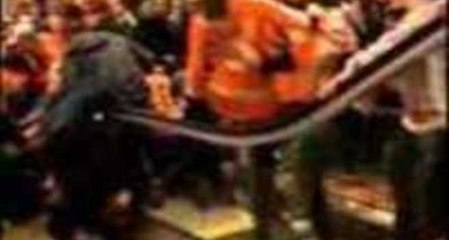 Download Video: Escalator Malfunction Sends Philadelphia Flyers Fans Flying