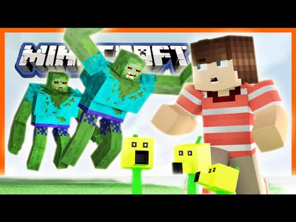 PLANTS VS ZOMBIES vs MUTANT CREATURES MOD (Minecraft Mod vs Mod)