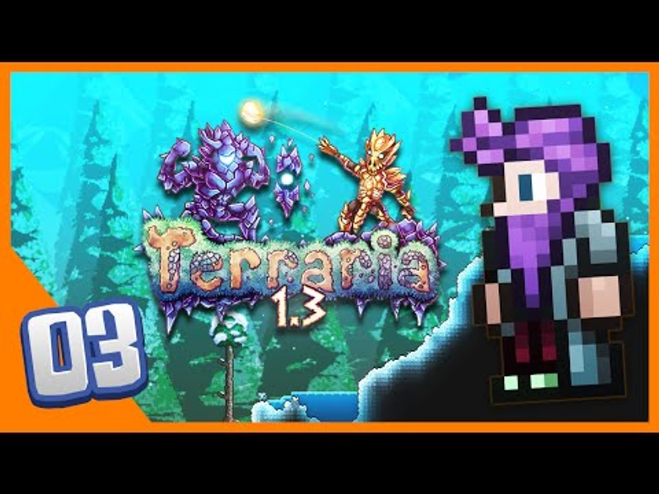 Terraria 1.3 Ep 3 - "NEW BIOME!!" (Terraria 1.3 Expert Mode)
