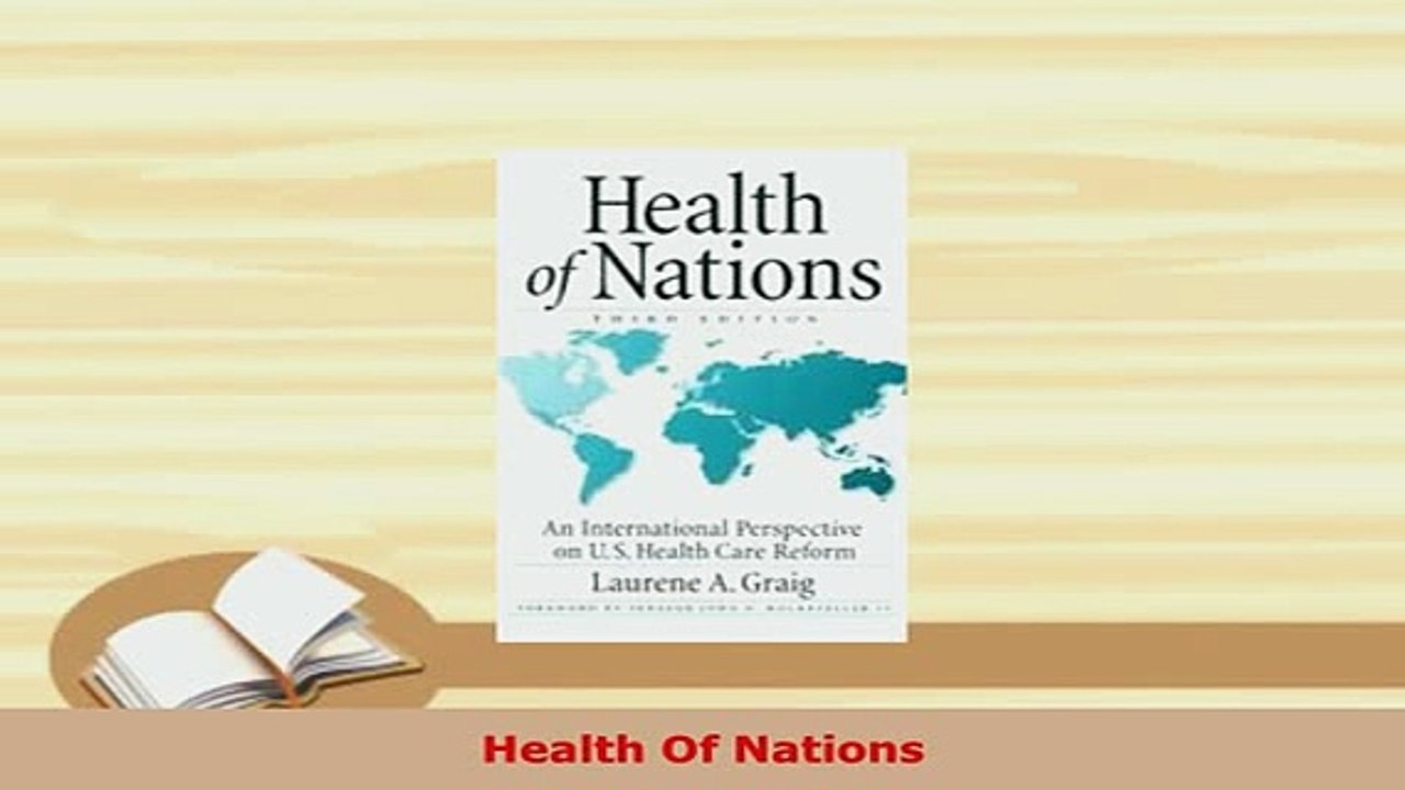 Download  Health Of Nations  EBook