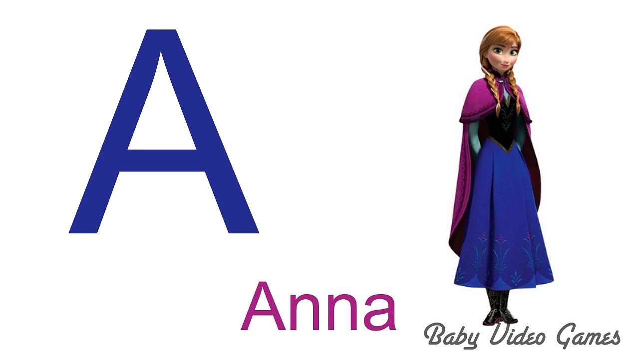 ABC Song Disney with Frozen Elsa and Anna