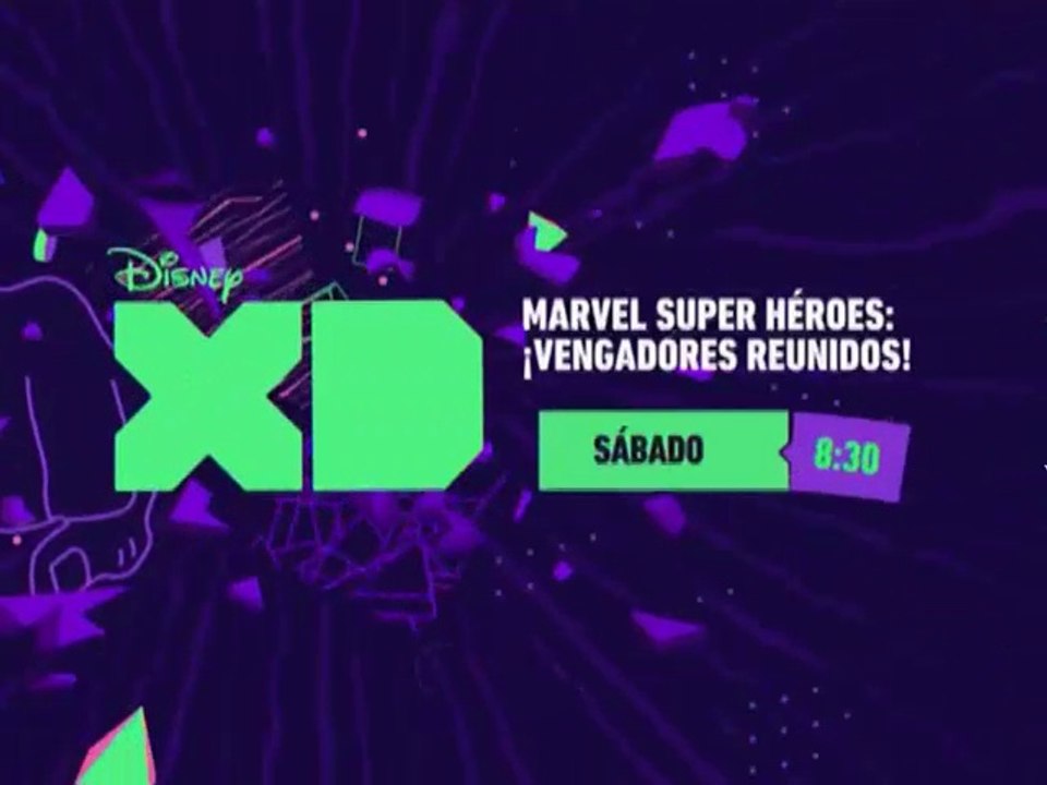 PROMO "MARVEL SUPER HÉROES: ¡VENGADORES REUNIDOS!" (PODER MARVEL - 9-4-2016) EN DISNEY XD - NUEVO LOGO