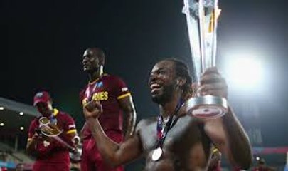 Chris Gayle and Dwayne Bravo’s champion dance after winning the T20 2016 final match