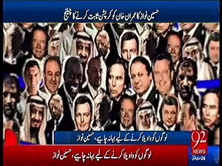 Hussain Nawaz challenges Imran Khan to prove Sharif Family's corruption