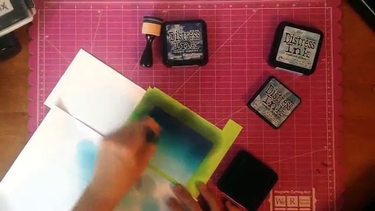 Distress Ink Night Sky