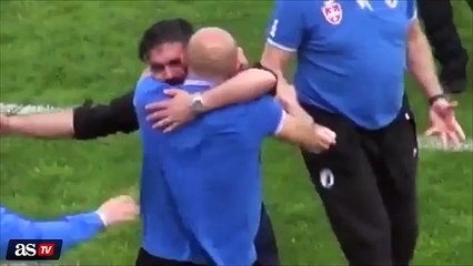 "Τρελάθηκε" με τη νίκη της ομάδας του ο Γκατούζο