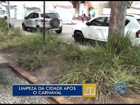 18-02-2015 - LIMPEZA DA CIDADE APÓS O CARNAVAL - ZOOM TV JORNAL