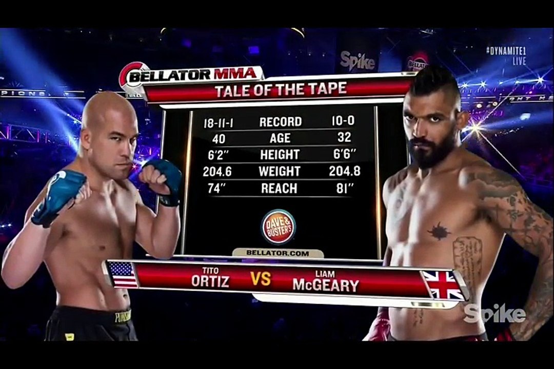 Liam McGeary vs Tito Ortiz - Bellator 142