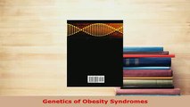 PDF  Genetics of Obesity Syndromes Free Books