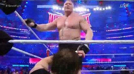 (04-04-2016) Brock Lesnar vs Dean Ambrose - WRESTLEMANIA 32