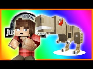 Minecraft Jurassic World! "T-REX ATTACK!!!" Ep.2 (Minecraft Dinosaurs)