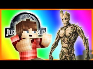 Minecraft Jurassic World! "GROOT!!" Ep.3 (Minecraft Dinosaurs)