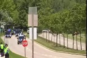 President Obama Motorcade leaving Green Bay