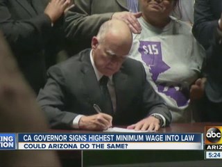 CA Gov. signs $15 minimum wage bill