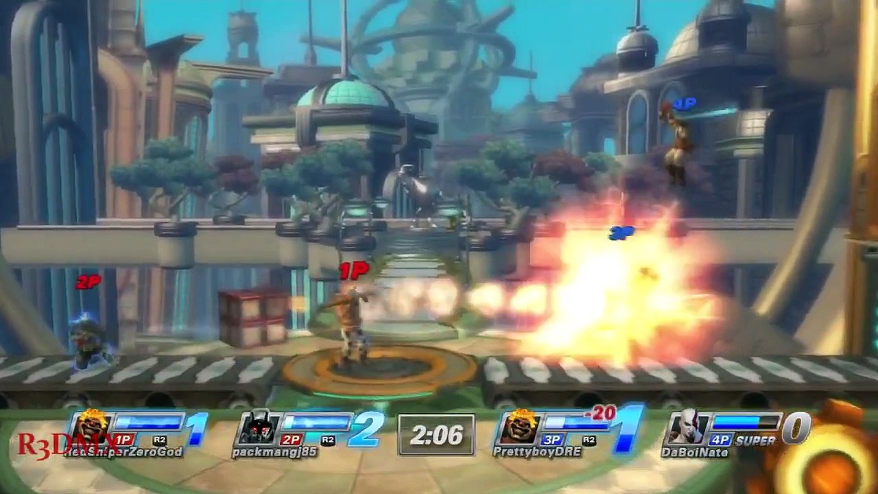 Playstation All Stars Battle Royale: Sweet Tooth Match #1 - Sweet Tooth & Radec  Vs. S.T. & Kratos