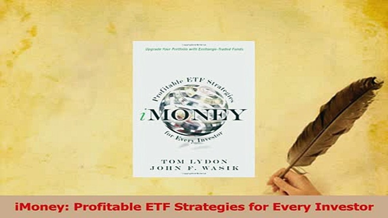 Read  iMoney Profitable ETF Strategies for Every Investor Ebook Free