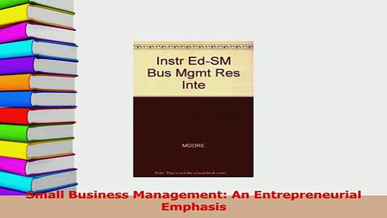 Read  Small Business Management An Entrepreneurial Emphasis Ebook Free
