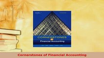 PDF  Cornerstones of Financial Accounting Free Books