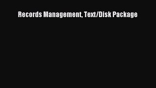 Read Records Management Text/Disk Package Ebook Free