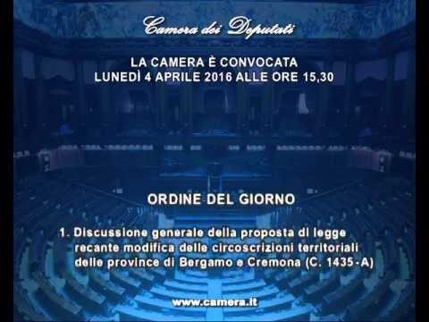 Roma - Camera - 17^ Legislatura - 601^ seduta (04.04.16)