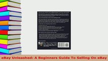 Download  eBay Unleashed A Beginners Guide To Selling On eBay Download Online