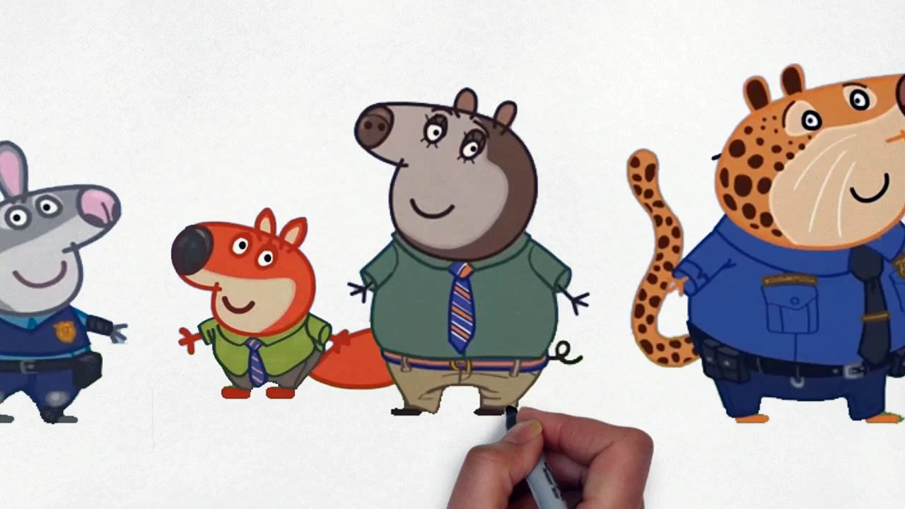 PEPPA PIG SE DISFRAZA DE ZOOTOPIA / Disfrazados 2016 HD