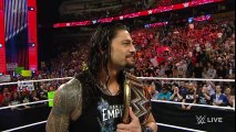 Roman Reigns is confronted by Kevin Owens, AJ Styles, Sami Zayn & Chris Jericho  Raw, Apr. 4,. 2016