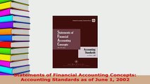 PDF  Statements of Financial Accounting Concepts Accounting Standards as of June 1 2002  Read Online