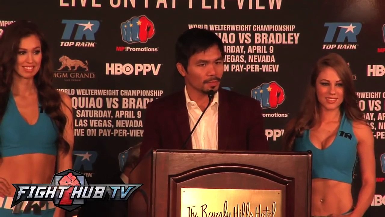 Manny Pacquiao vs. Timothy Bradley 3 Full Video- COMPLETE Press Conference & Face Off Video