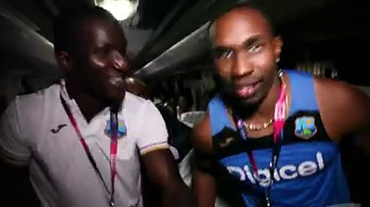 Sammy and Bravo #WT20 champions message! To Their country Fans and all over the world