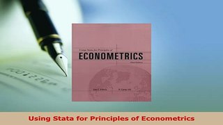 Download  Using Stata for Principles of Econometrics Free Books