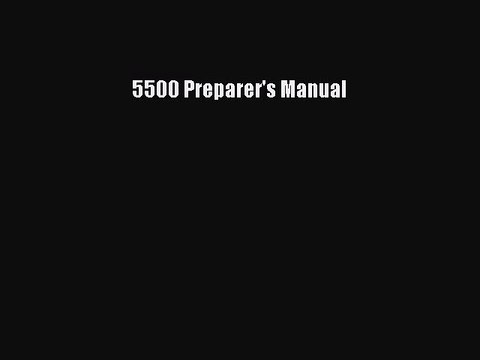 Download 5500 Preparer's Manual PDF Free
