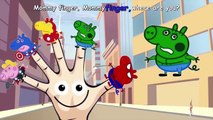 Peppa Pig Finger Family Spiderman Vs Venom 2016 - Nursery Rhymes Lyrics Kids Songs