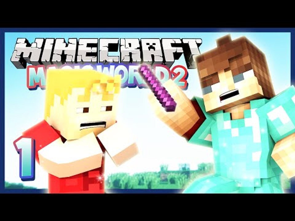Minecraft Mods Magic World 2 "MAGICAL START!" Modded Survival Ep.1 w/ Burst