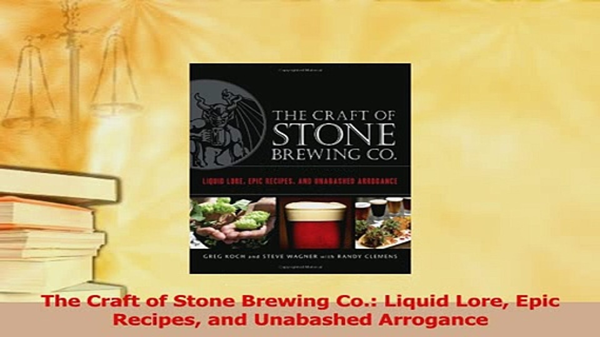 Read The Craft Of Stone Brewing Co Liquid Lore Epic Recipes And Unabashed Arrogance Ebook Free Video Dailymotion dailymotion