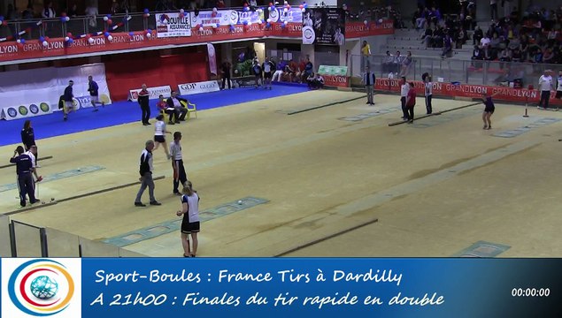 Finale tir rapide en double féminin, 1ère et 2ème places, France Tirs, Sport Boules, Dardilly 2016