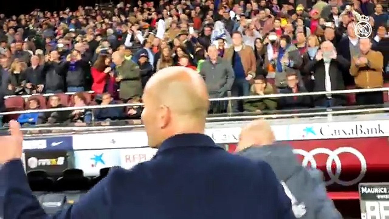 Players after final whistle in Clasico