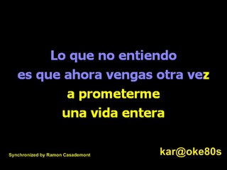 karaoke Eso . Alejandro Sanz