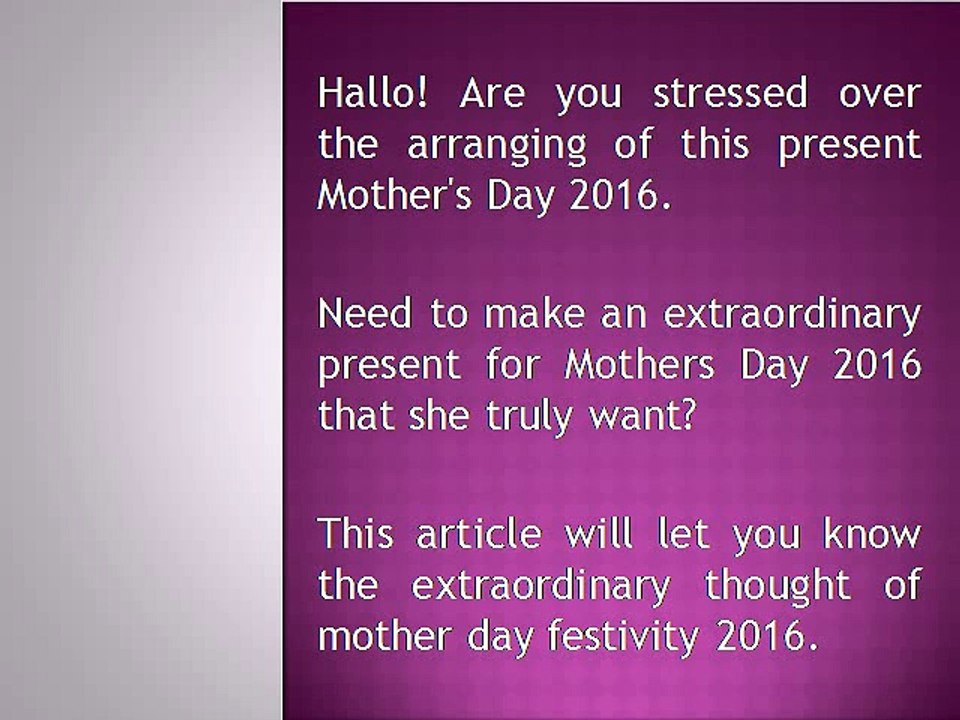 Mothers Day 2016