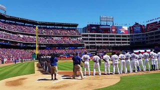 Texas Rangers Opening Day flyover