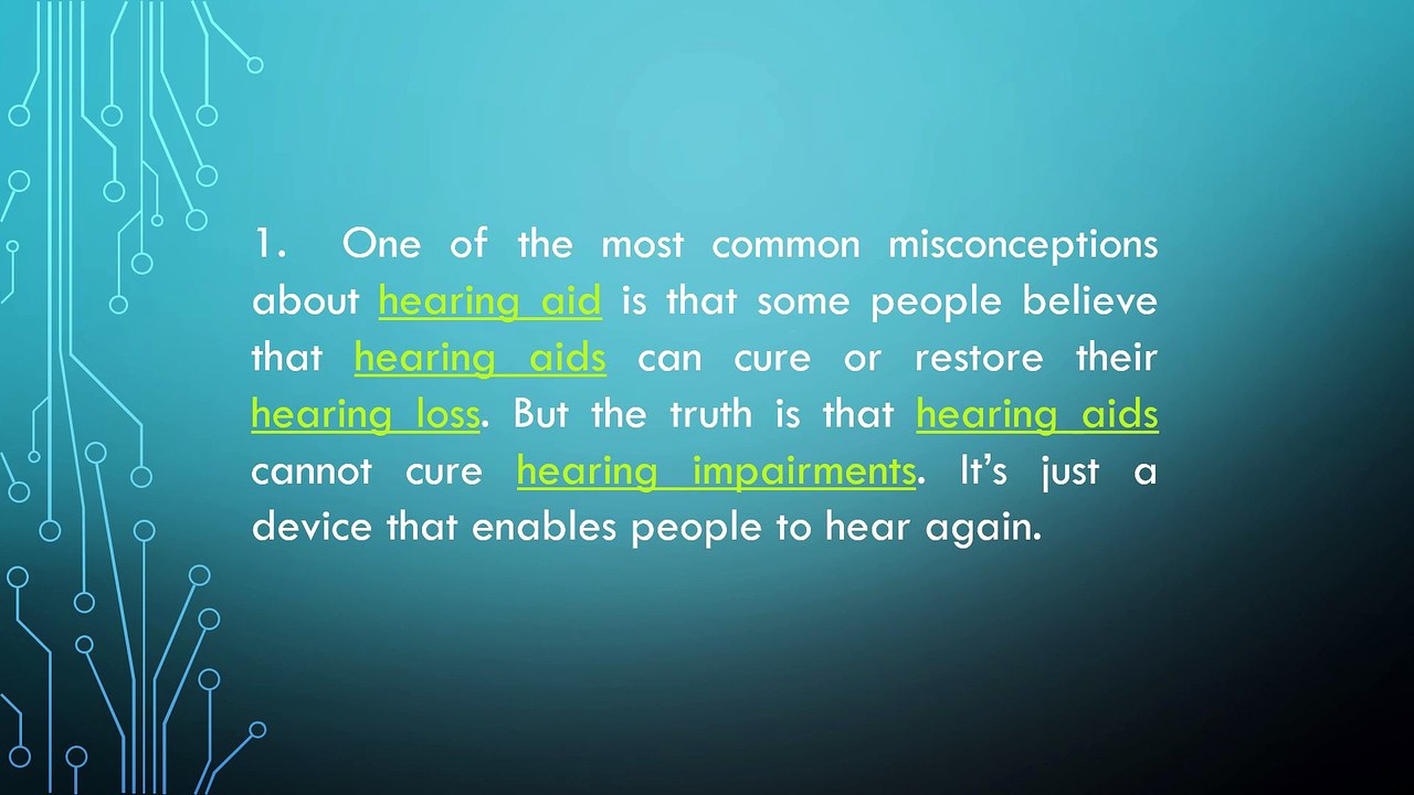 Ledesma Audiological Center Inc. - Misconceptions about Hearing Aids