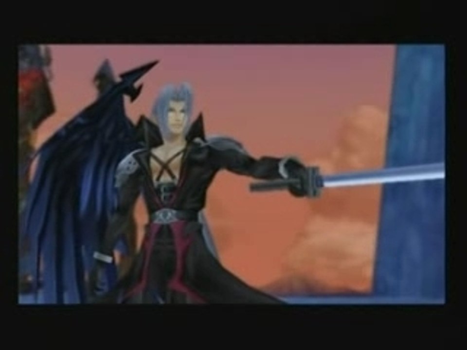 Kingdom Hearts 2 Cloud vs Sephiroth