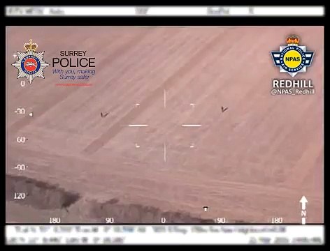 Des enfants font une flèche humaine pour aider les autorités à trouver des fugitifs